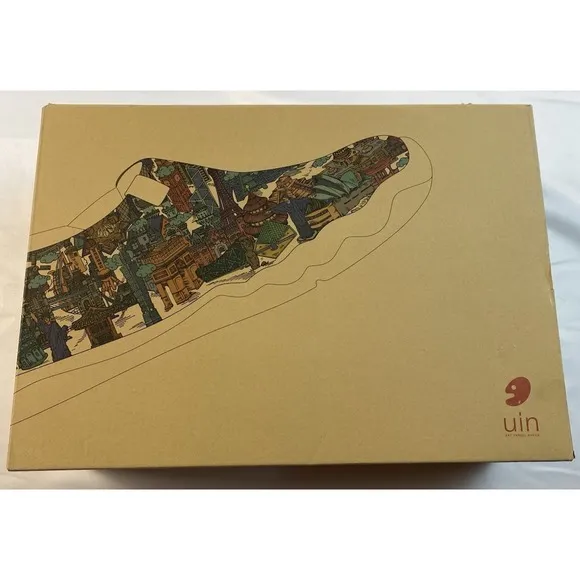 UIN Fuerteventura III Modern Art Surfing Day Mens Size 12 Slip On Shoes New $160