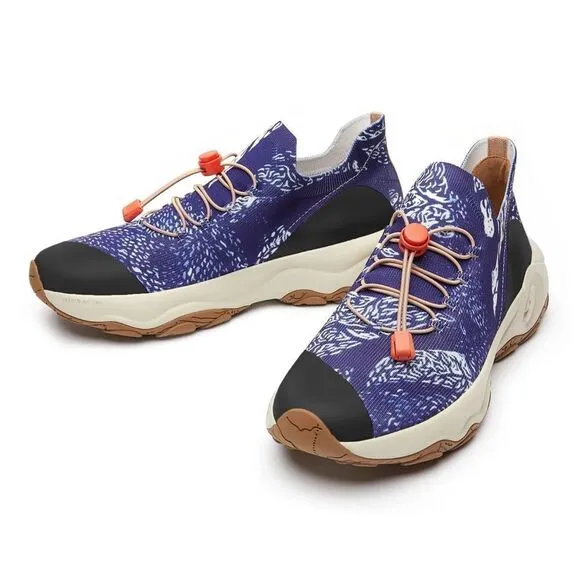 UIN Men's Walking Shoes Non-Slip Comfort Sneaker( SPREAD-BLUE CAZORLA I)