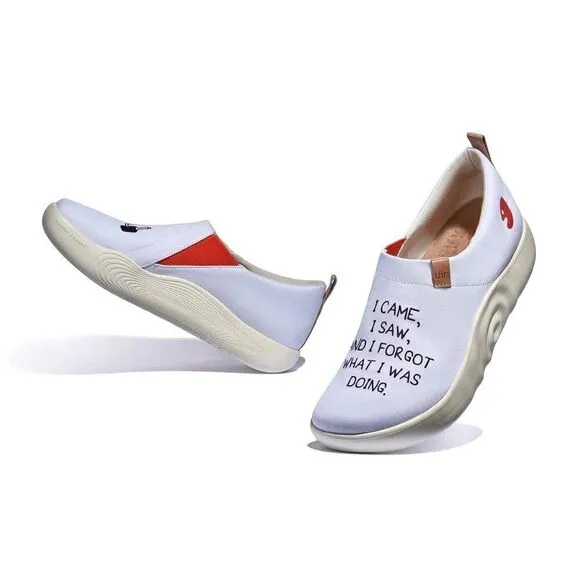 UIN Women's Walking Shoes Slip On Casual Sneaker (Toledo X Who Am I 5 )