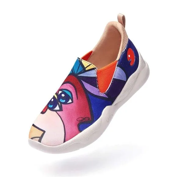 UIN Women's Sneakers Lightweight Walking Comfy Shoes(Fantasy Mijas II)New No Box