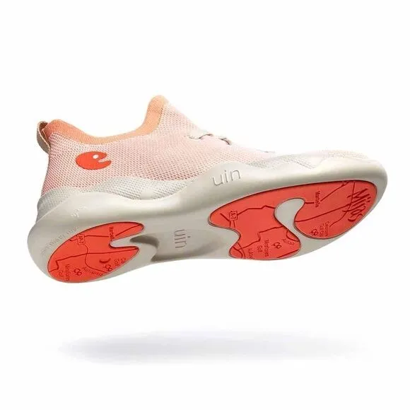 UIN Women's Sneakers Lightweight Walking Comfy Shoes (Mijas- Coral Red)
