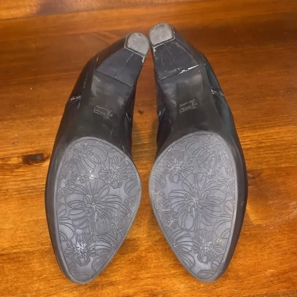 Umberto Raffini signature black Leather platform ankle boots Eu 39 US 8.5