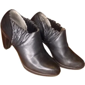 Umberto Raffini signature black Leather platform ankle boots Eu 39 US 8.5