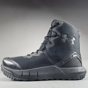 Under Armour Micro G Valsetz Mid Men 10.5 Triple Black Tactical Boots Waterproof