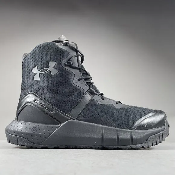 Under Armour Micro G Valsetz Mid Men 10.5 Triple Black Tactical Boots Waterproof