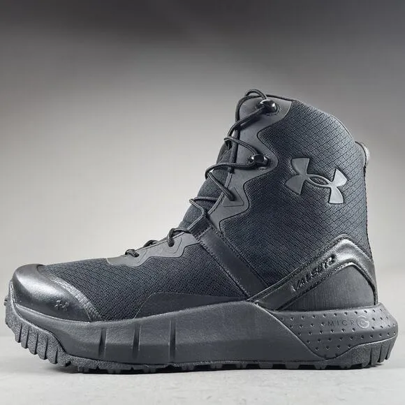 Under Armour Micro G Valsetz Mid Men 10.5 Triple Black Tactical Boots Waterproof