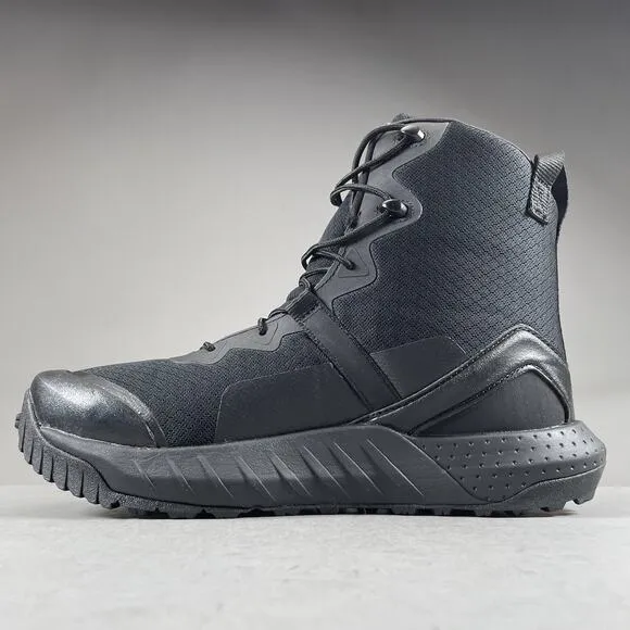Under Armour Micro G Valsetz Mid Men 10.5 Triple Black Tactical Boots Waterproof