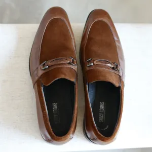UNIQUE Stacey Adams Men Dress Shoe Loafer Cognac Size 11 M Special Occasion