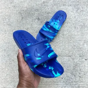 UNISEX NIKE KAWA SHOWER SANDALSSWOOSH PURPLES SHERBETS WATER RUBBERS MENS WMNS