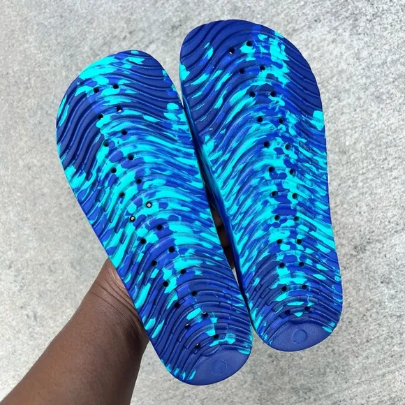 UNISEX NIKE KAWA SHOWER SANDALSSWOOSH PURPLES SHERBETS WATER RUBBERS MENS WMNS