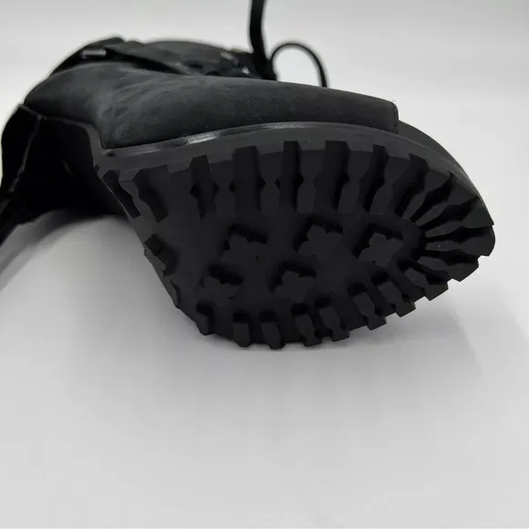 United Nude Black Heeled Boots with Stiletto and Buckle size 8