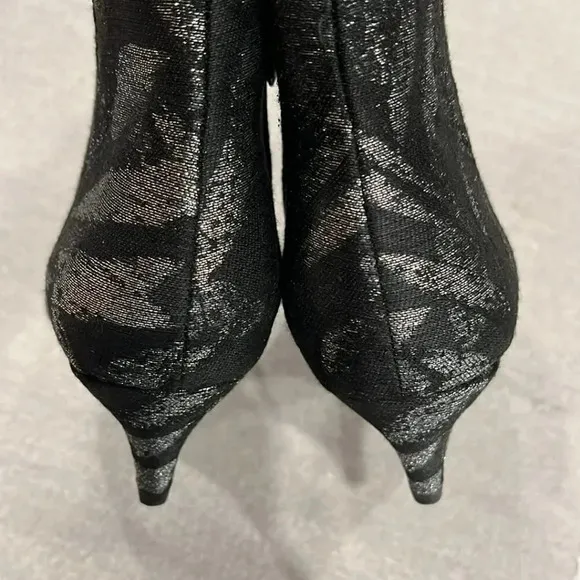 [US6] Sam Edelman Black Jaguar Kinzey2 Kitten Heeled Pointed Toe Ankle Boots