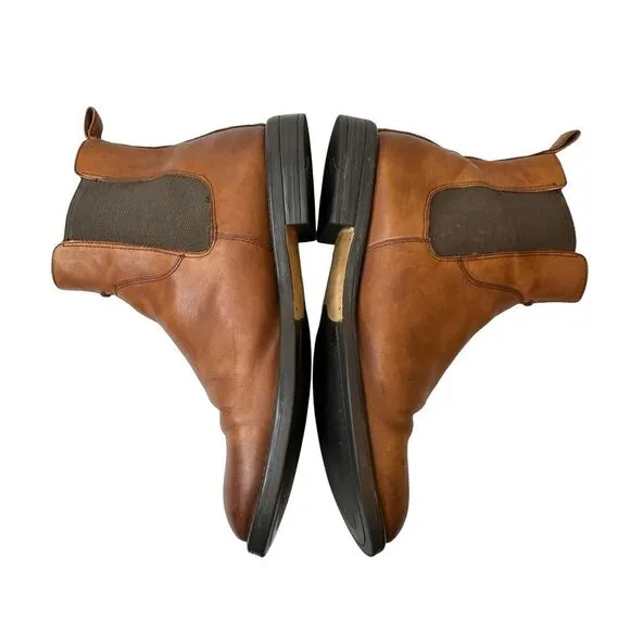 Vagabond Amina Leather Chelsea Boot in Cognac Size 41 EU 11 US