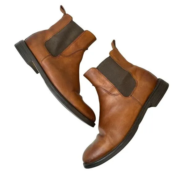 Vagabond Amina Leather Chelsea Boot in Cognac Size 41 EU 11 US