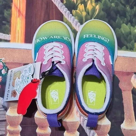 Vans Colorful Era Elastic Lace Shoes Size 6T