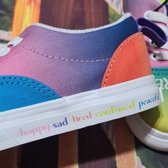 Vans Colorful Era Elastic Lace Shoes Size 6T