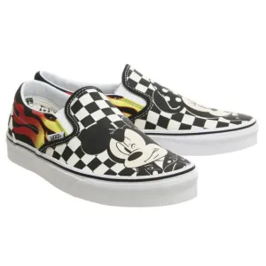 Vans Kids Youth x Disney Mickey &amp; Minnie Mouse Classic Slip-On Shoes