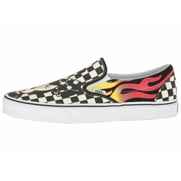 Vans Kids Youth x Disney Mickey &amp; Minnie Mouse Classic Slip-On Shoes