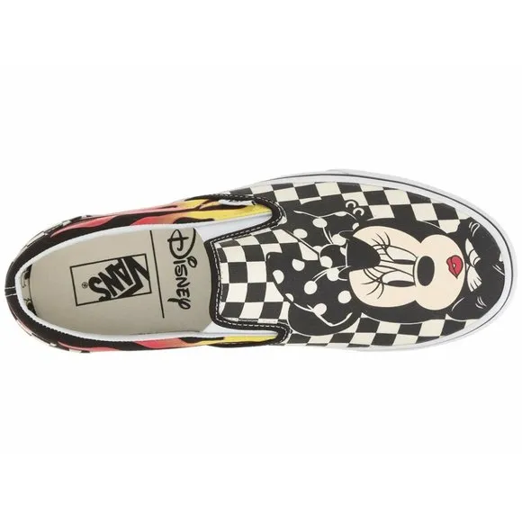 Vans Kids Youth x Disney Mickey &amp; Minnie Mouse Classic Slip-On Shoes