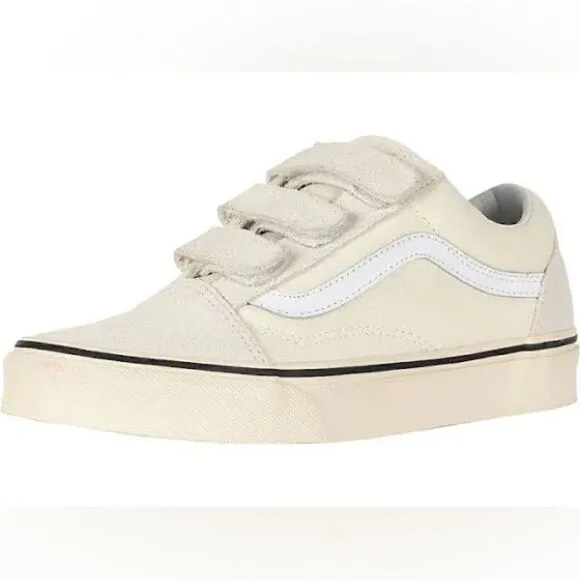 VANS Old Skool V Pro Sneaker (Women), Size 8.5, Beige/Marshmallow, Classic NWT