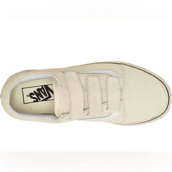 VANS Old Skool V Pro Sneaker (Women), Size 8.5, Beige/Marshmallow, Classic NWT