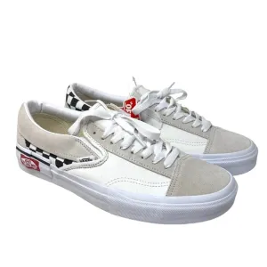 VANS Slip On Cream Check Sneakers Canvas Suede Shoes Skate Men Custom ALSU01255
