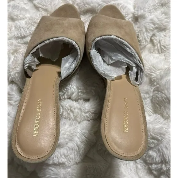 Veronica Beard Women's Mila Sculpted Wedge Slide Sandals