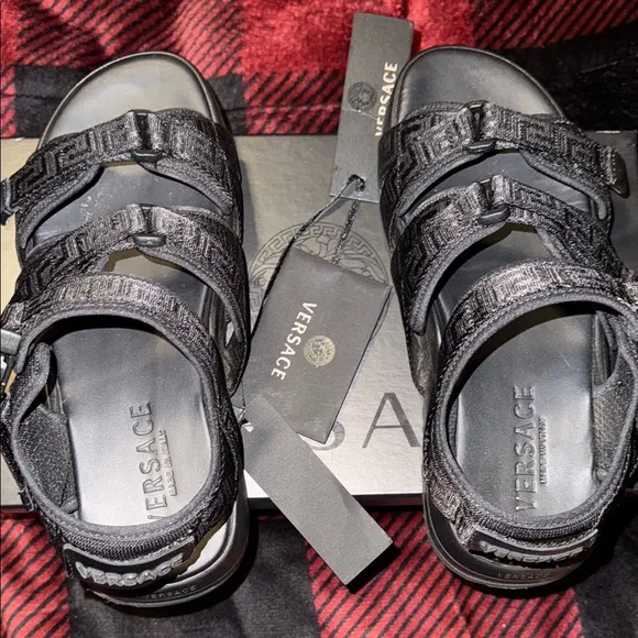 Versace Black Sandals