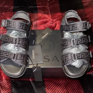 Versace Black Sandals