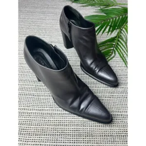 via spiga made in italy ankle metallic gray boots size 9.5M