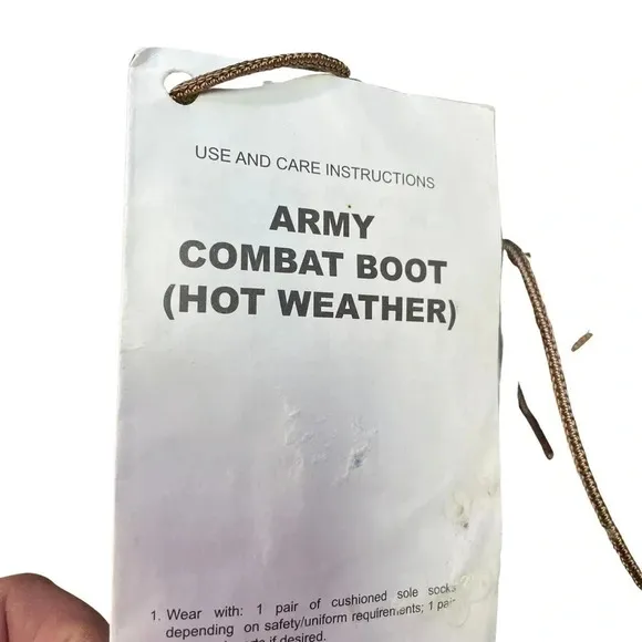 Vibram Hot Weather Coyote combat Boots • NWT • Size 5R