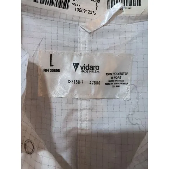 Vidaro Aerotech Alliance Food Lab Coveralls And Over boots Polyester Size Large