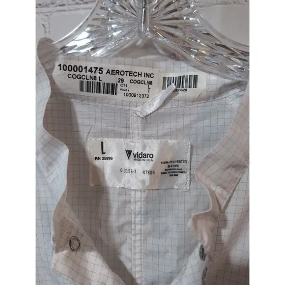 Vidaro Aerotech Alliance Food Lab Coveralls And Over boots Polyester Size Large