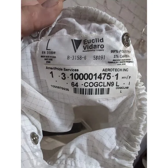 Vidaro Aerotech Alliance Food Lab Coveralls And Over boots Polyester Size Large