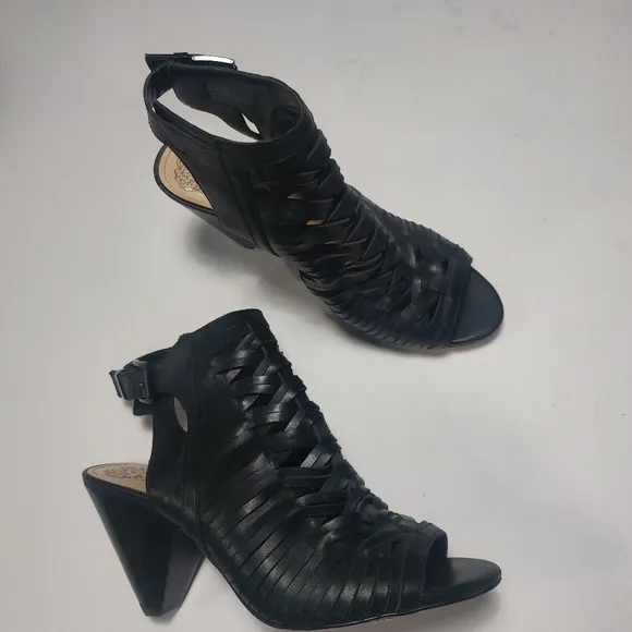 Vince Camuto Ladies Black Leather Sandals Size 9M