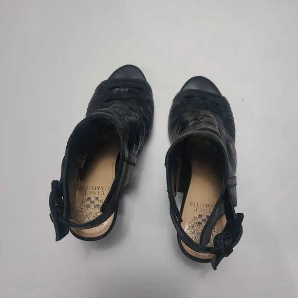 Vince Camuto Ladies Black Leather Sandals Size 9M