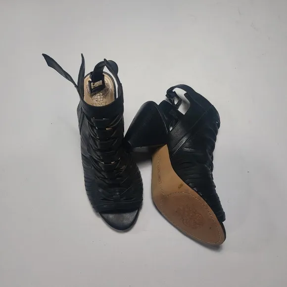 Vince Camuto Ladies Black Leather Sandals Size 9M