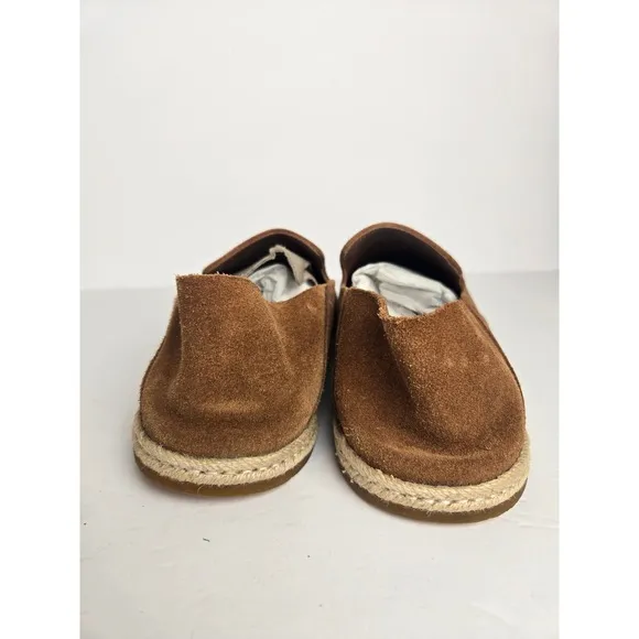 Vince Men's Tan Size 11 Easton Suede Leathers Slip On Casual Loafer Shoes