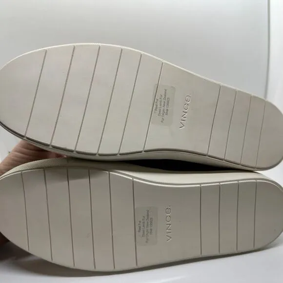 Vince Shearling Lined Suede Slip‎ On Sneakers Cozy Winter Casual Shoes US 9