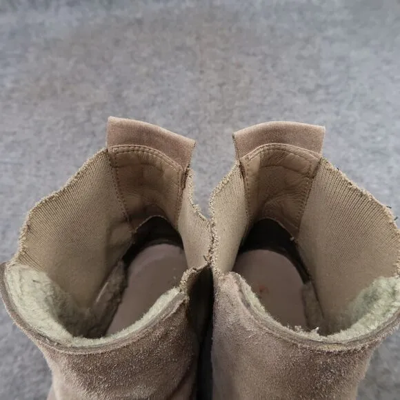 Vince Shoes Womens 5.5 Boots Cody Suede Chelsea Pull On Crepe Sole Casual Brown