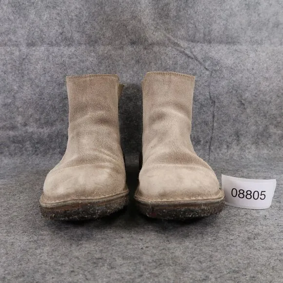 Vince Shoes Womens 5.5 Boots Cody Suede Chelsea Pull On Crepe Sole Casual Brown
