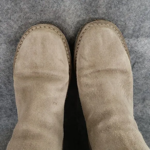 Vince Shoes Womens 5.5 Boots Cody Suede Chelsea Pull On Crepe Sole Casual Brown