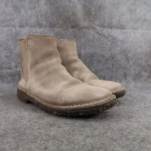 Vince Shoes Womens 5.5 Boots Cody Suede Chelsea Pull On Crepe Sole Casual Brown