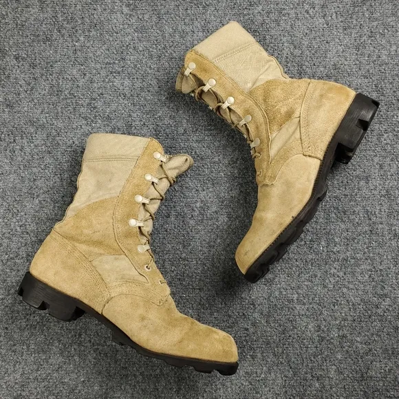 Vintage 90s 1993 Ro Search Desert Tan Boots Mens 7 US Military Combat Tactical
