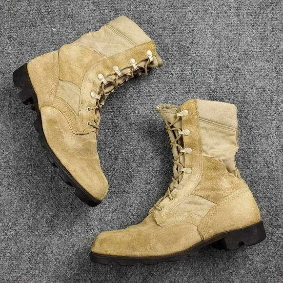 Vintage 90s 1993 Ro Search Desert Tan Boots Mens 7 US Military Combat Tactical
