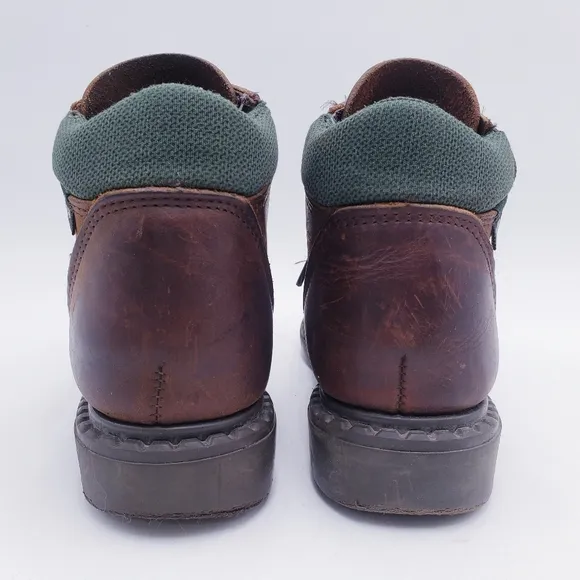 Vintage 90s Eastland Womens Size 8 Brown Leather Lace Up Ankle Boots