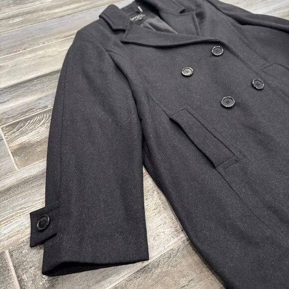 Vintage Forecaster of Boston Wool Blend Coat Double Breasted Long Blazer Plus 18