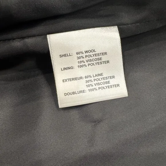 Vintage Forecaster of Boston Wool Blend Coat Double Breasted Long Blazer Plus 18