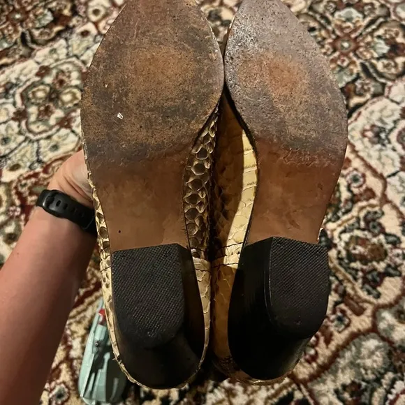 Vintage Leather Snakeskin Cowboy Boots snake rare western 90s