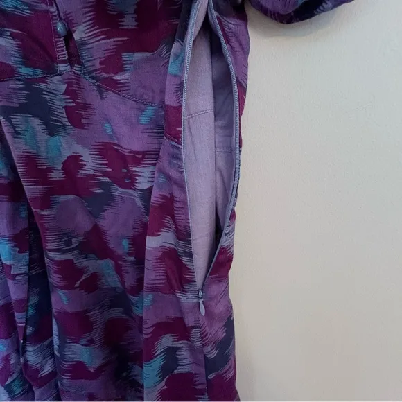 Vintage Marc by Marc Jacobs Abstract Print Puff Sleeve Peter Pan Collar Dress 8